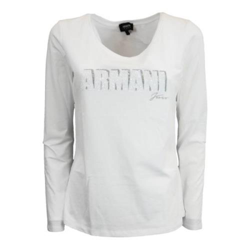 Armani Jeans Biancolatte Tee White, Dam