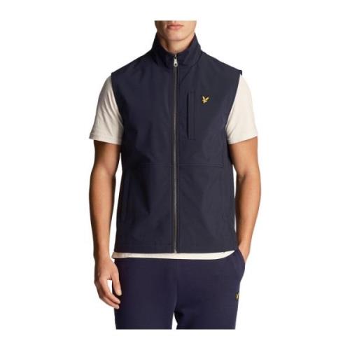 Lyle & Scott Blå Tröja Väst Softshell Blue, Herr