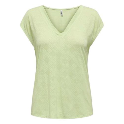 Only Fri Liv T-shirt Green, Dam