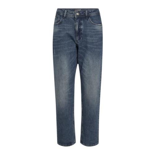 MOS Mosh Blå Boyfriend Jeans Blue, Dam