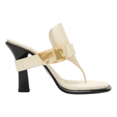 Burberry Högklackad sandal Beige, Dam