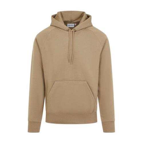 Carhartt Wip Guld Hooded Chase Sweatshirt Brown, Herr