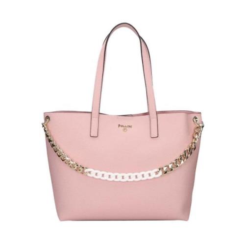 Pollini Ikonisk Darlene Tote Bag i Nude Beige, Dam