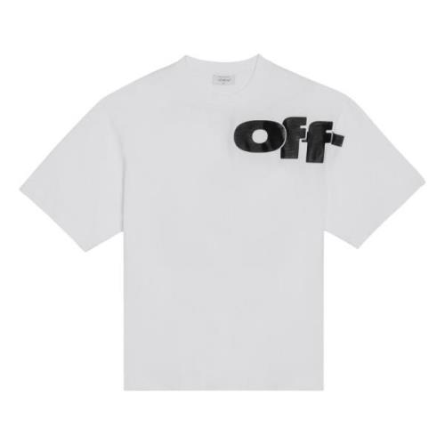 Off White Kortärmad rund hals T-shirt White, Herr