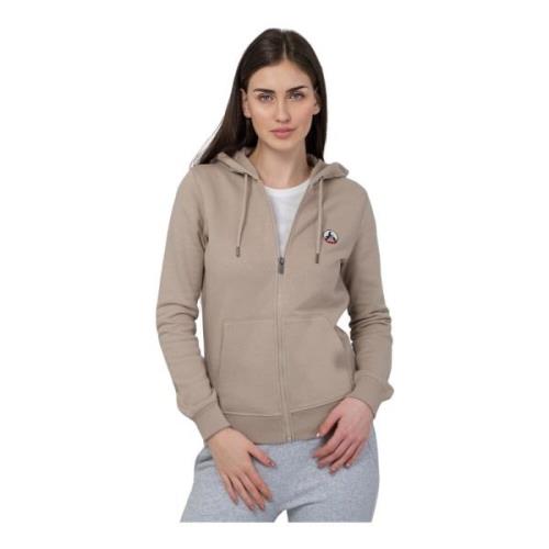 Jott Dam Hoodie med dragkedja Oaxaca Beige, Dam