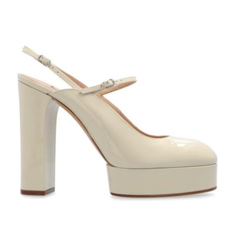 Casadei Högklackade skor Tiffany Beige, Dam