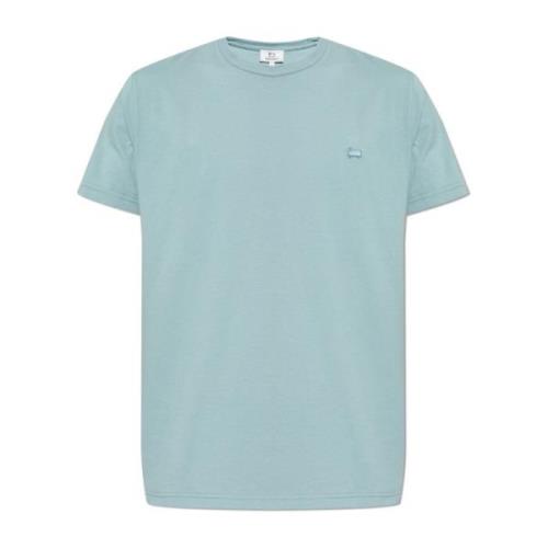 Woolrich T-shirt med logopatch Blue, Herr