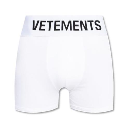 Vetements Boxershorts med logotyp White, Herr