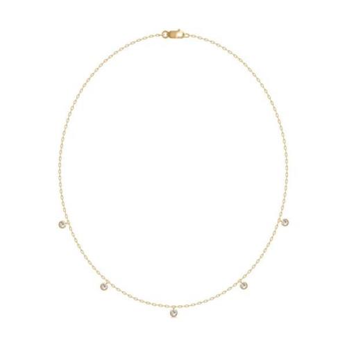 Julie Sandlau Elegant Grace Halsband med Cubic Zirkonia Yellow, Dam