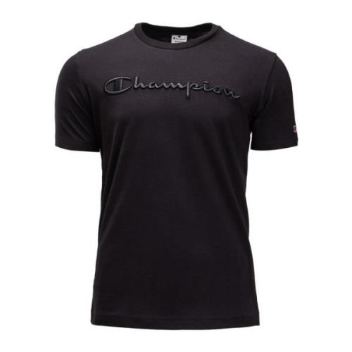 Champion Herr T-shirt med broderad logotyp Black, Herr