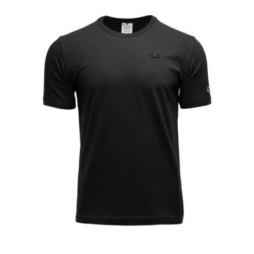 Champion Herr T-shirt med Flagga Broderi Black, Herr