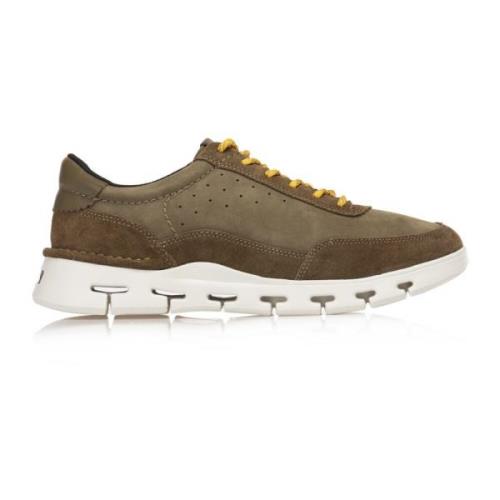 Clarks Grön Nubuck Herr Sneakers Nature Green, Herr