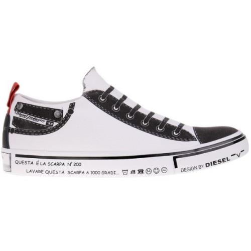 Diesel Casual Slip-On Skor med Trampek Motiv White, Herr