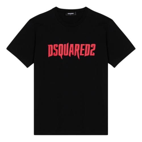 Dsquared2 Kortärmad Crew Neck T-shirt Black, Herr