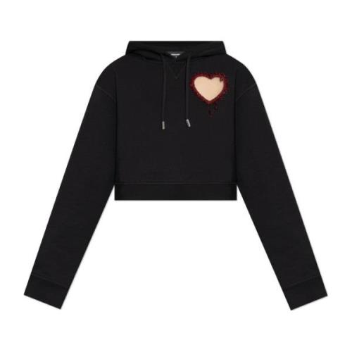 Dsquared2 Hoodie Black, Dam