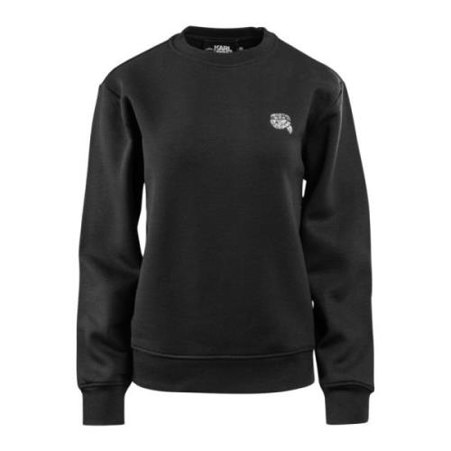 Karl Lagerfeld Ikonisk 2.0 Dam Hoodie Svart Bomull Black, Dam