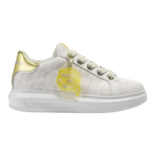 Karl Lagerfeld Kapri Damsneakers Läder White, Dam