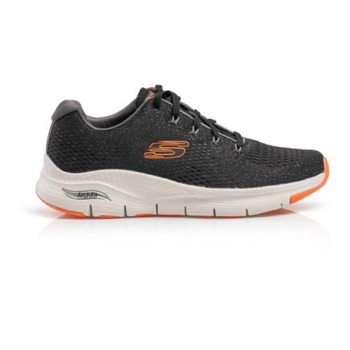 Skechers Herr Arch Fit Sneakers Black, Herr