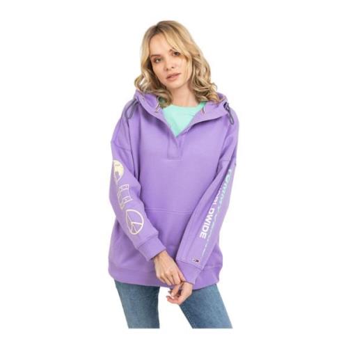 Tommy Hilfiger Lavendel Oversize Sweatshirt Purple, Dam