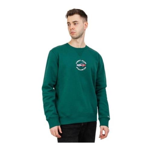 Tommy Hilfiger Herr Grön Sweatshirt Regular Fit Green, Herr