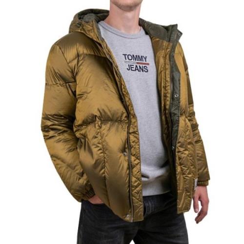 Tommy Hilfiger Oversized Herrjacka i Guld Yellow, Herr