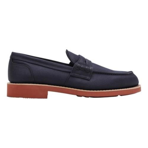 Church's Klassisk Moccasin Loafer Sko Blue, Herr