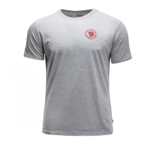 Fjällräven Herr T-shirt med synligt logotyp Gray, Herr