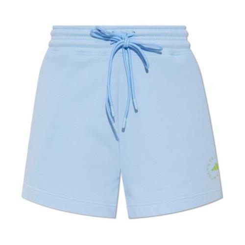 Adidas by Stella McCartney Logo Shorts Blue, Dam