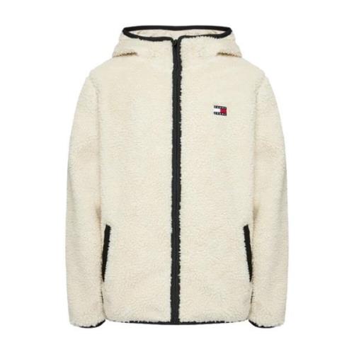 Tommy Jeans Vita Kappor ACG Print Dragkedja Stängning Beige, Herr