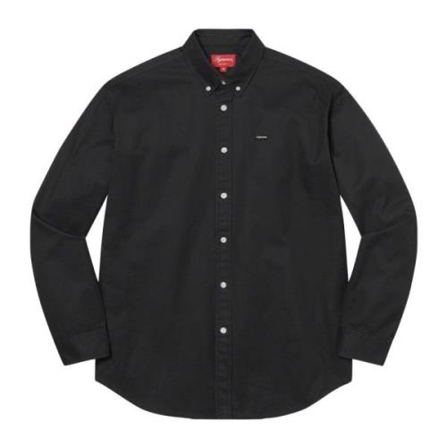 Supreme Svart Broderad Skjorta Begränsad Upplaga Black, Herr