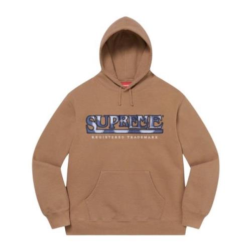 Supreme Brun Logo Huvtröja Limited Edition Brown, Herr