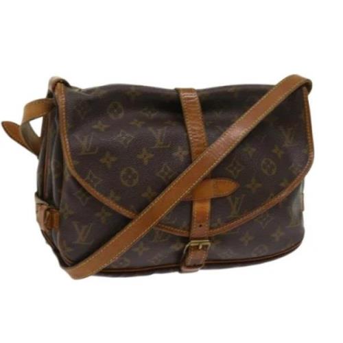 Louis Vuitton Vintage Pre-owned Canvas louis-vuitton-vskor Brown, Dam