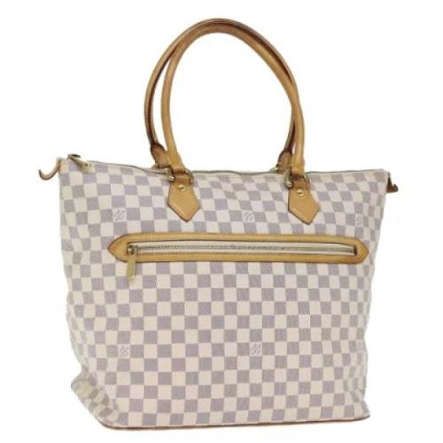 Louis Vuitton Vintage Pre-owned Canvas axelremsvskor White, Dam