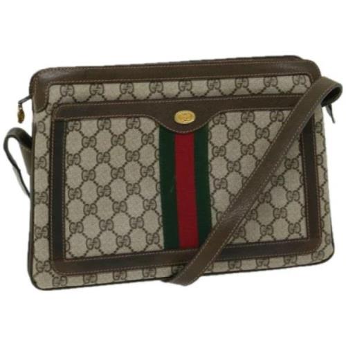 Gucci Vintage Pre-owned Laeder gucci-vskor Beige, Dam