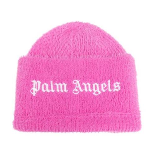 Palm Angels Keps med broderad logotyp Pink, Dam