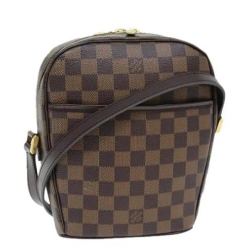 Louis Vuitton Vintage Pre-owned Canvas axelremsvskor Brown, Dam