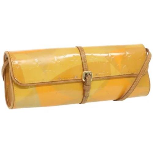 Louis Vuitton Vintage Pre-owned Laeder axelremsvskor Yellow, Dam