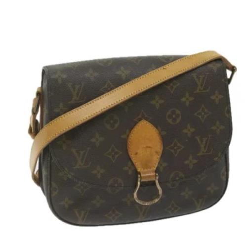 Louis Vuitton Vintage Pre-owned Canvas axelremsvskor Brown, Dam