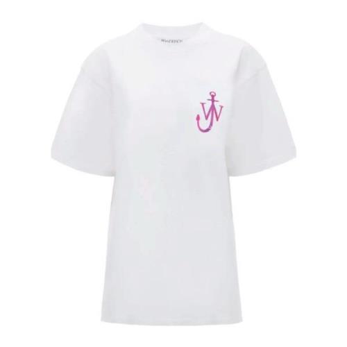 JW Anderson Ankare Logo Crew Neck T-shirt White, Dam