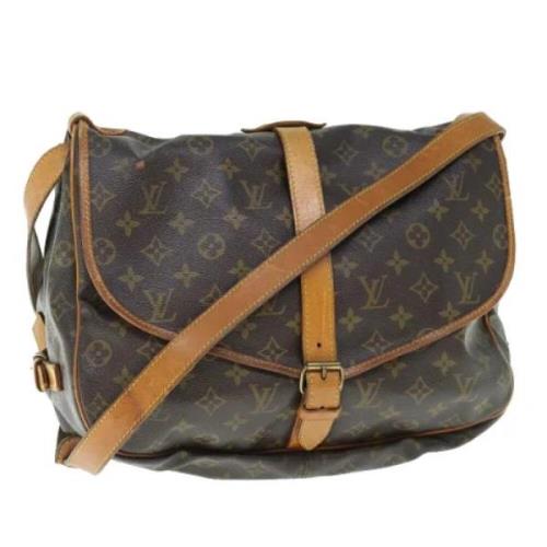 Louis Vuitton Vintage Pre-owned Canvas louis-vuitton-vskor Brown, Dam