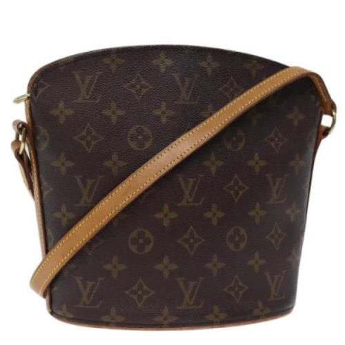 Louis Vuitton Vintage Pre-owned Canvas axelremsvskor Brown, Dam