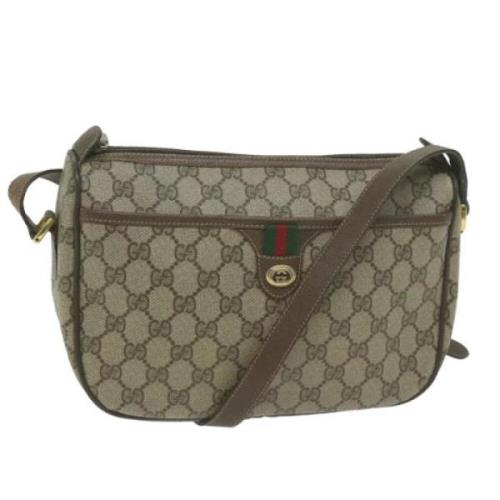 Gucci Vintage Pre-owned Laeder gucci-vskor Beige, Dam