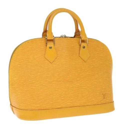 Louis Vuitton Vintage Pre-owned Laeder handvskor Yellow, Dam