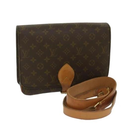 Louis Vuitton Vintage Pre-owned Canvas axelremsvskor Brown, Dam