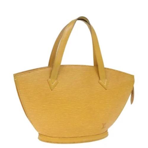 Louis Vuitton Vintage Pre-owned Laeder handvskor Yellow, Dam