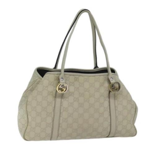 Gucci Vintage Pre-owned Canvas totevskor White, Dam