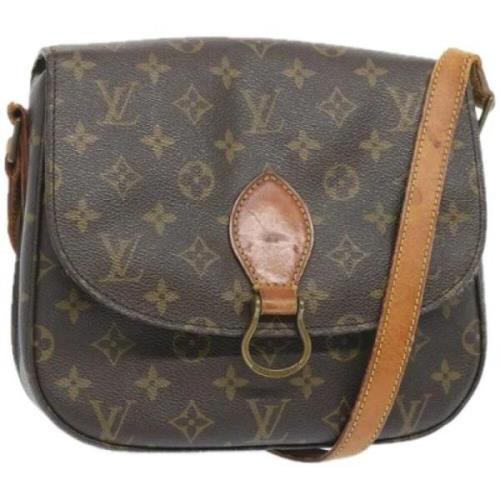 Louis Vuitton Vintage Pre-owned Canvas axelremsvskor Brown, Dam