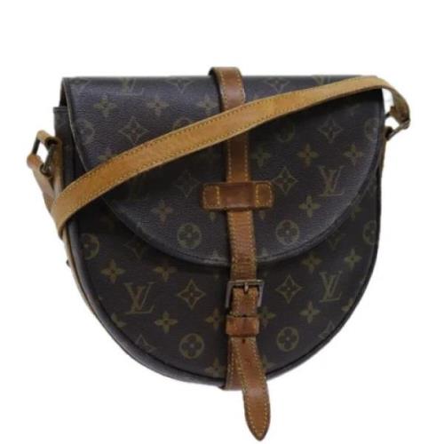 Louis Vuitton Vintage Pre-owned Canvas axelremsvskor Brown, Dam