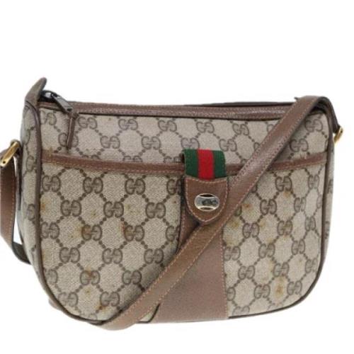 Gucci Vintage Pre-owned Laeder gucci-vskor Beige, Dam