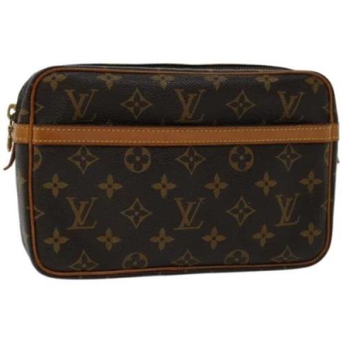 Louis Vuitton Vintage Pre-owned Canvas kuvertvskor Brown, Dam